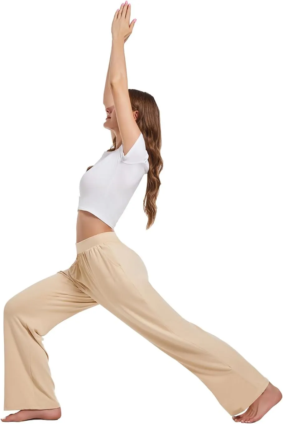 3 Pack Women's Lounge Pants Cozy Wide Leg Lounge Pants with Pockets Loose Flowy Yoga Sweatpants Workout Comfy Jogger