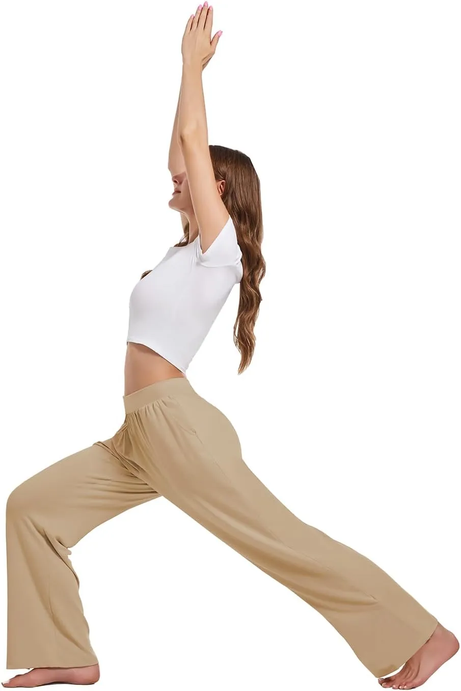 3 Pack Women's Lounge Pants Cozy Wide Leg Lounge Pants with Pockets Loose Flowy Yoga Sweatpants Workout Comfy Jogger