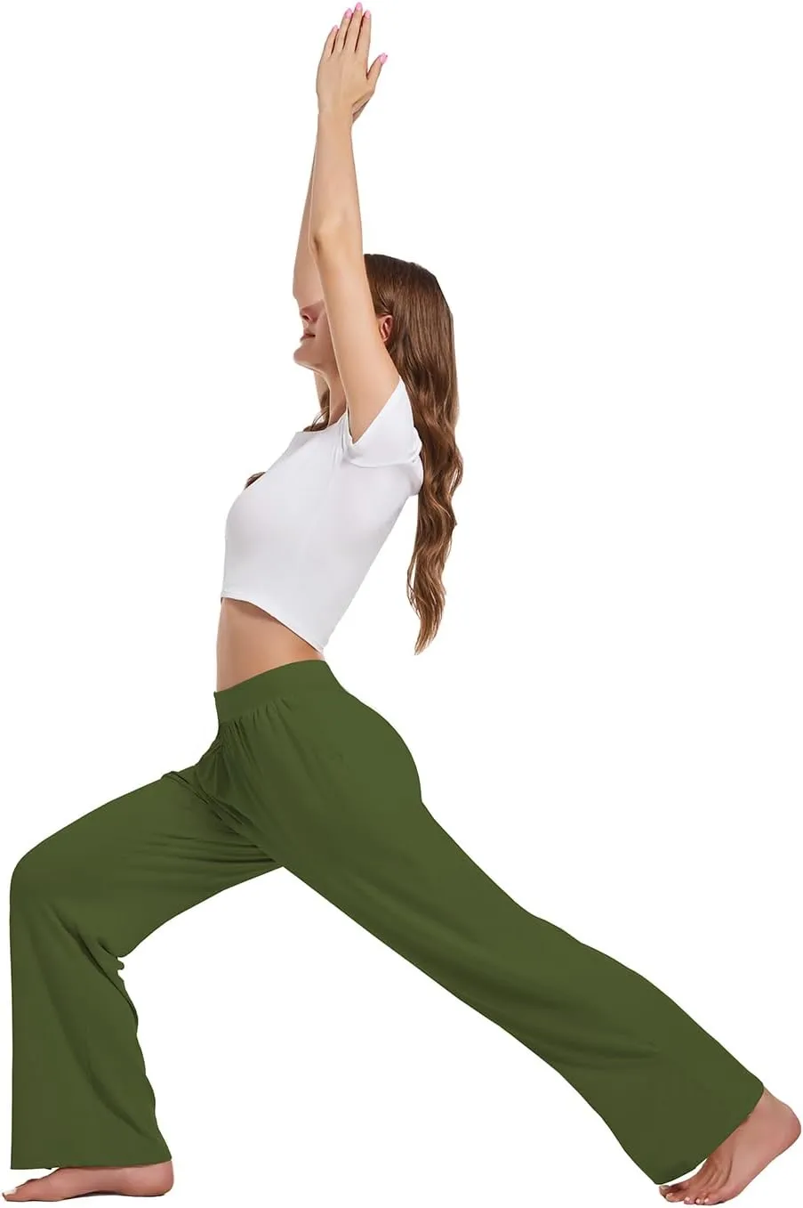 3 Pack Women's Lounge Pants Cozy Wide Leg Lounge Pants with Pockets Loose Flowy Yoga Sweatpants Workout Comfy Jogger