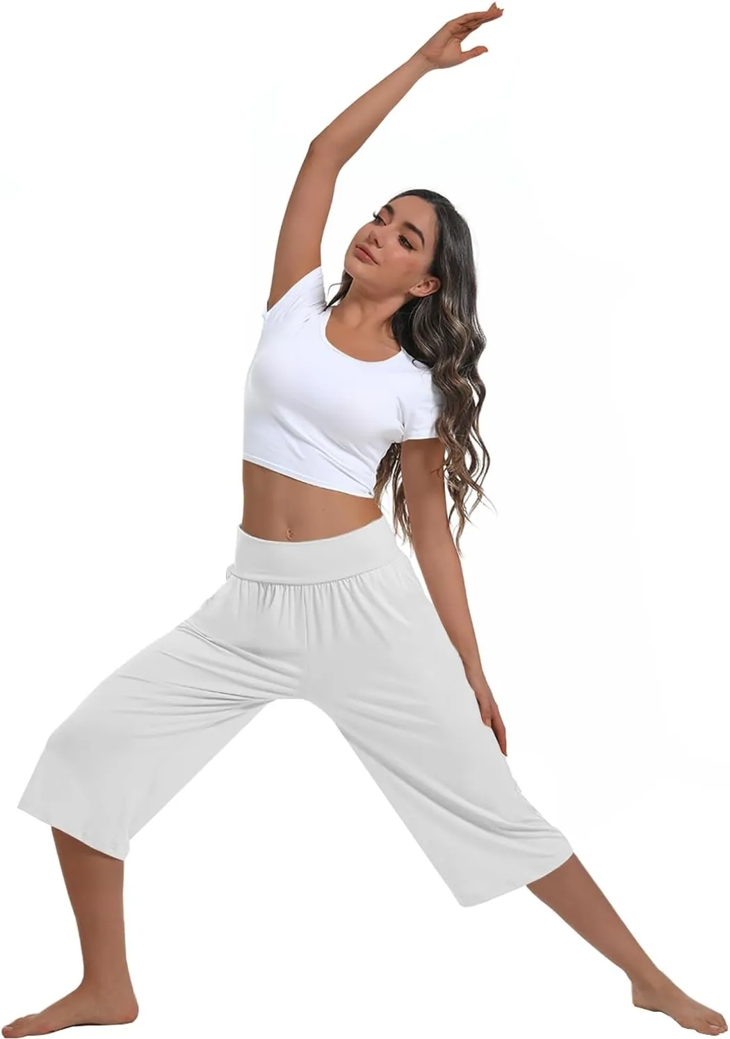 3 Pack Womens Wide Leg Yoga,Casual Wide Leg Yoga Pants Loose Soft Pajamas with Pockets Sweatpants