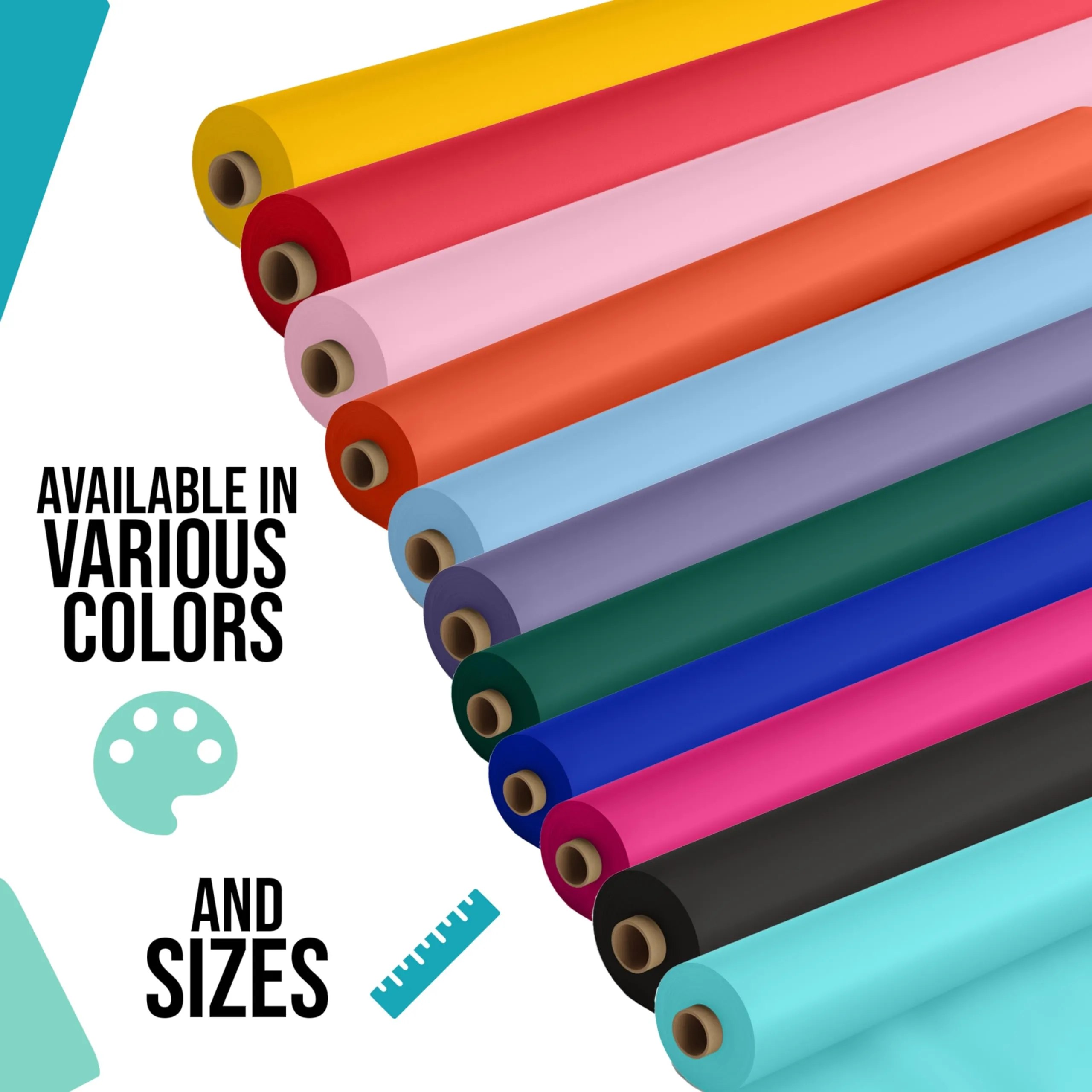 40 In. x 300 Ft. Premium Light Blue Table Roll