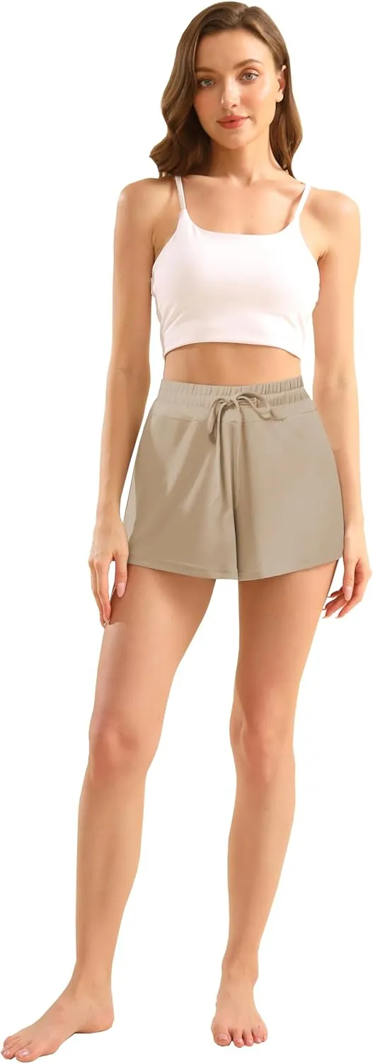 5 Pack: Womens SuperSoft Comfy Stretch Pajama Lounge Shorts Elegant Sleepwear Cozy Pajama Bottoms Cute Sleep Shorts