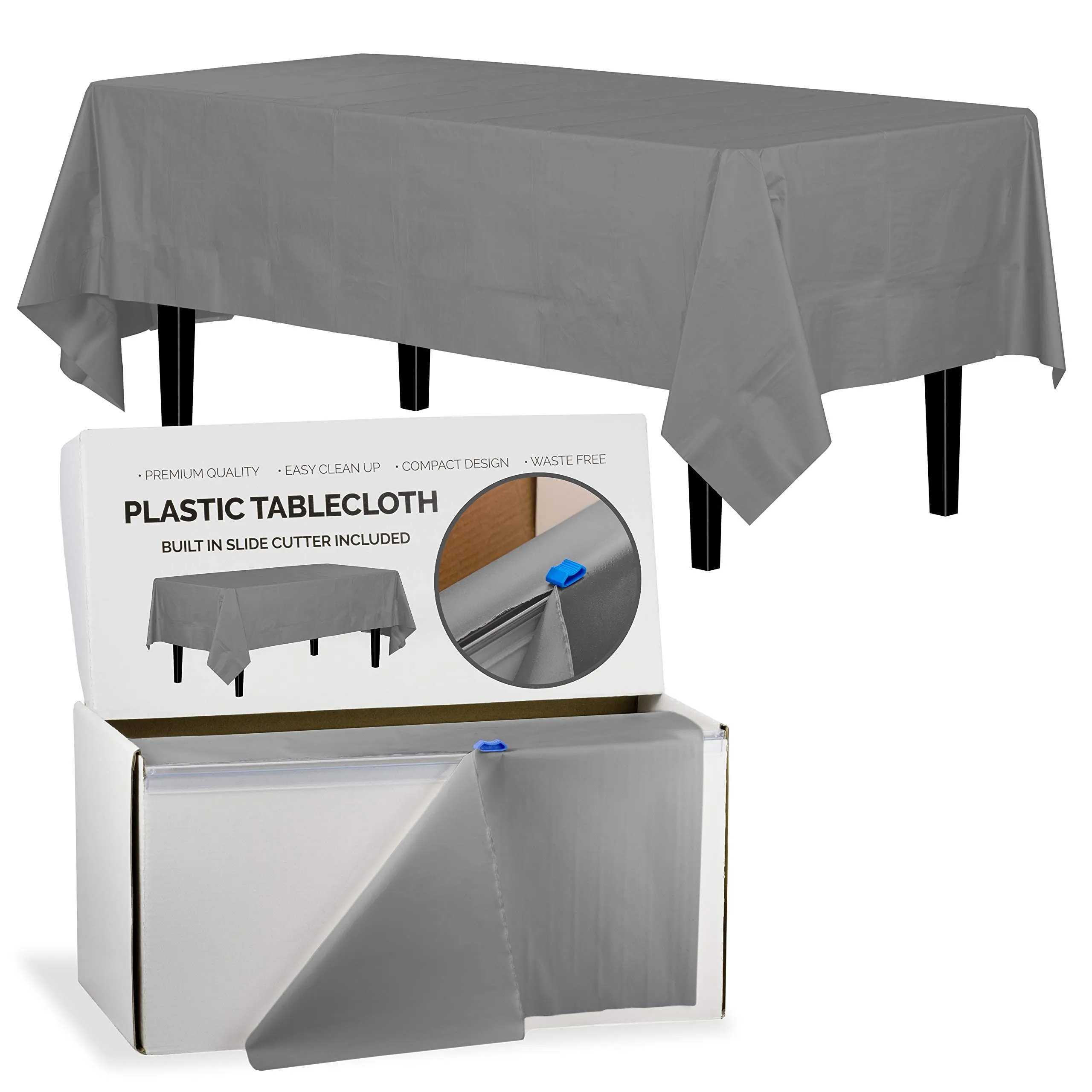 54 In. x 300 Ft. Cut To Size Table Roll | Silver