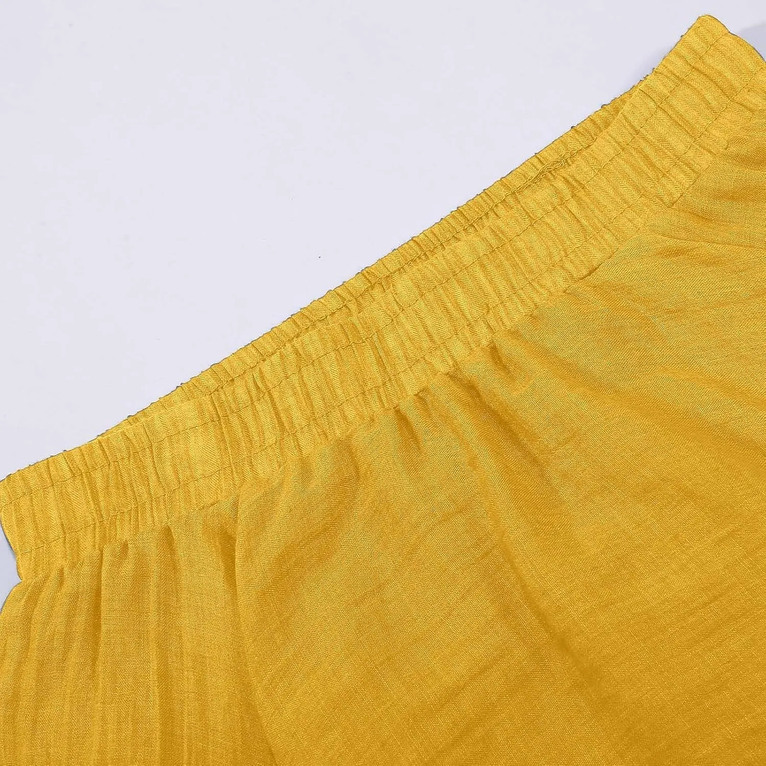 A Line Skirt for Women Trendy Flared High Elastic Waist Solid Loose Pleated Long Skirts for Summer Vacation Streetwear
