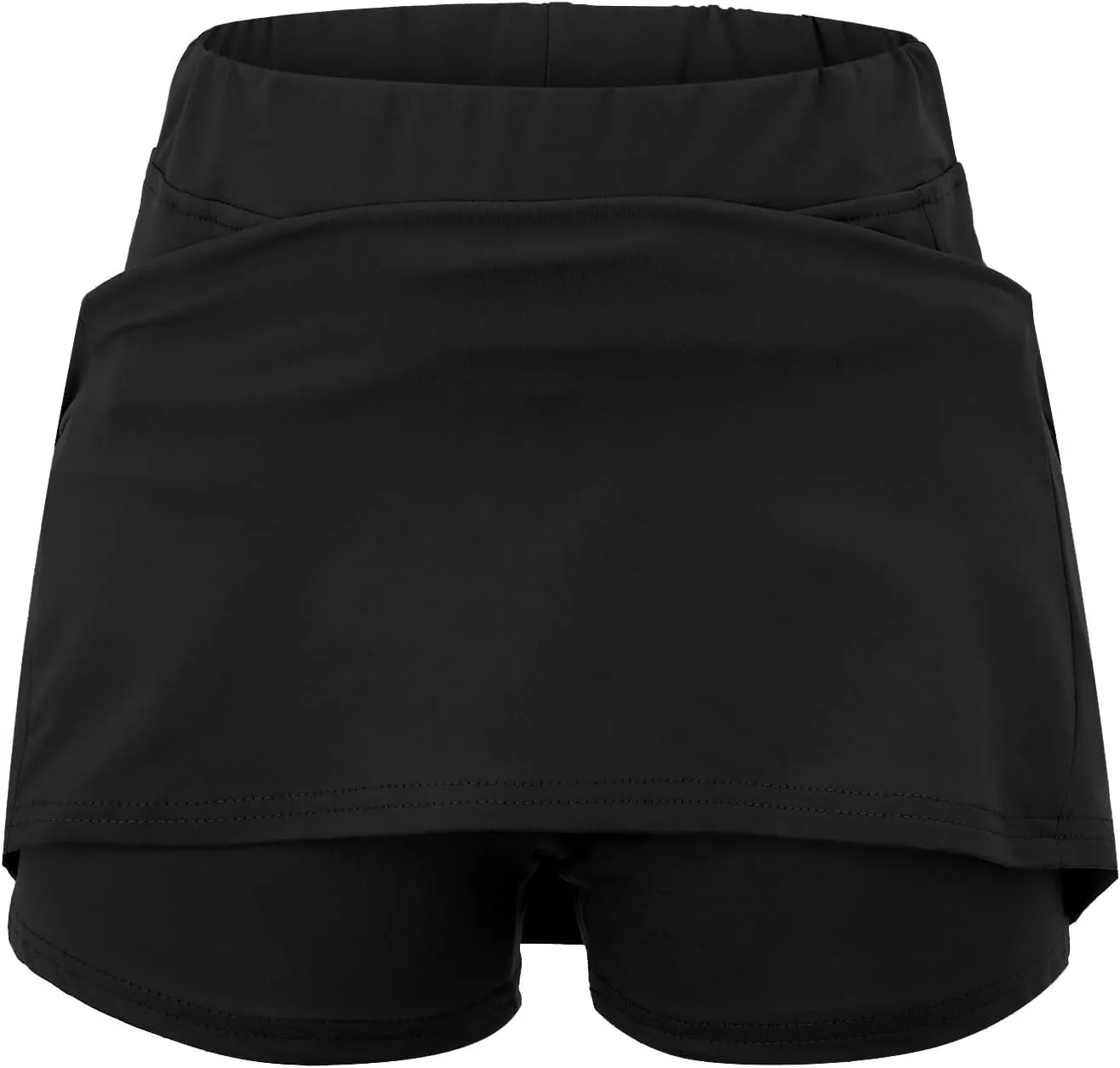 Athletic Skorts for Woman Black High Waisted Tummy Control Women's Yoga Shorts Dressy Casual with Pockets Skirts