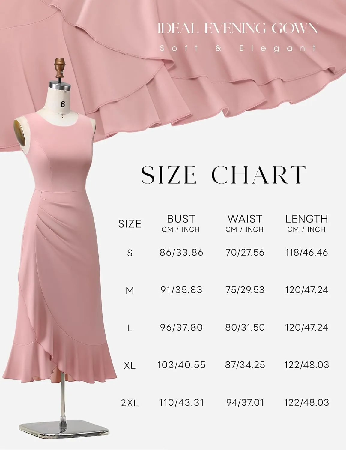 Aupuls Women Long Bodycon Wedding Guest Dresses for Women Summer Ruffle Mermaid Formal Dress for Gowns and Evening