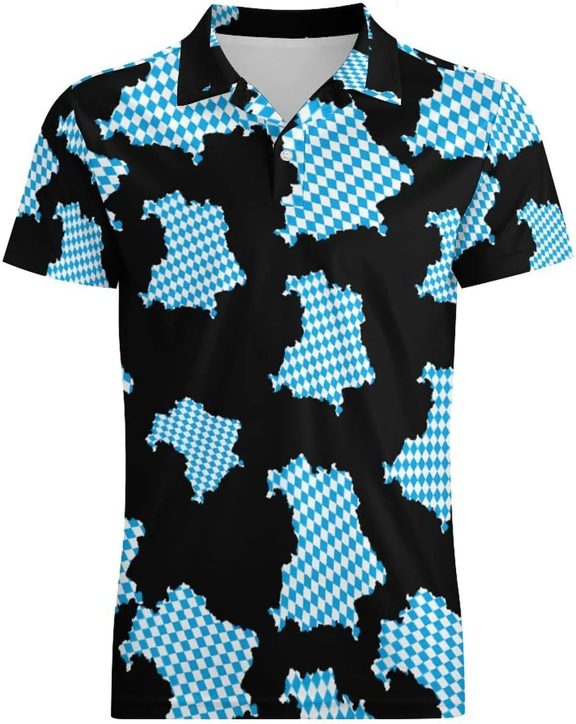 Bavaria Classic Polo Shirts for Men Quick Dry Short Sleeve Fit Golf Tees Casual Tops
