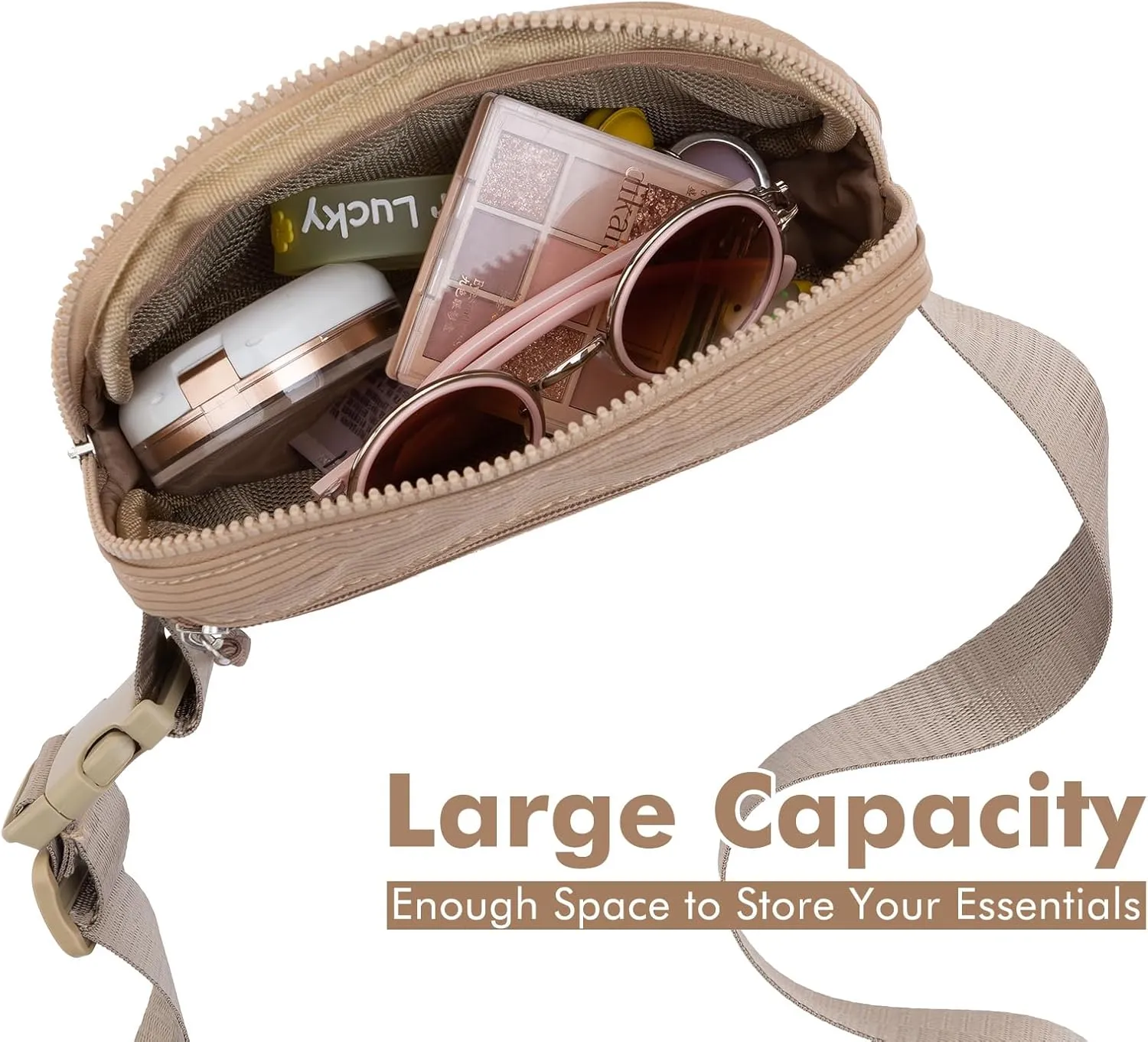 Birthday Gifts for 6 7 8 9 10 11 12 13 14 15 Year Old Girls,Belt Bag Fanny Pack Crossbody Bags Purse for Kids,Cute Teen Trendy Stuff Travel EssentialsLetter Belt Bag For Girls (Coffee)