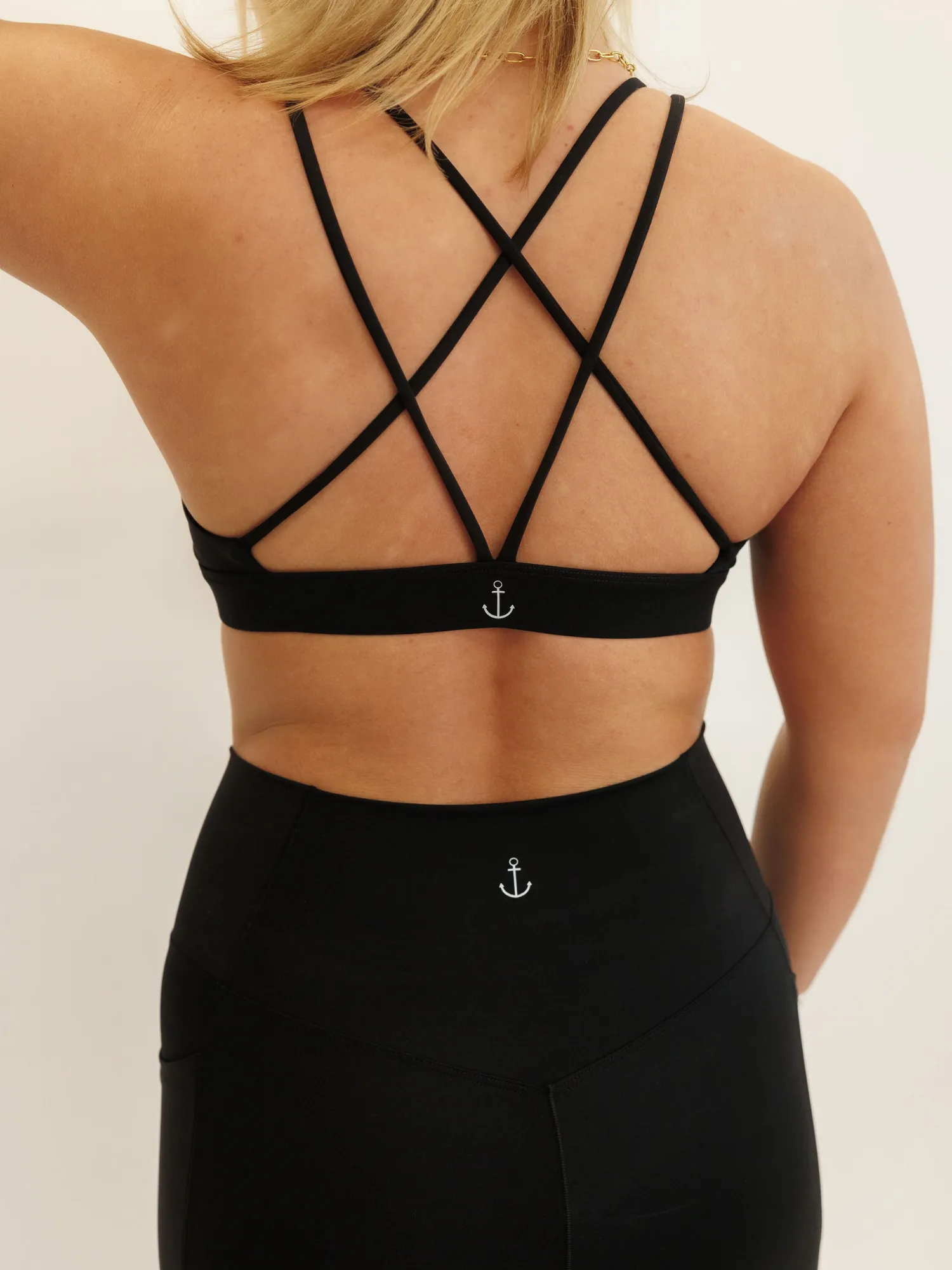 Black "Marina" Low Impact Sports Bra