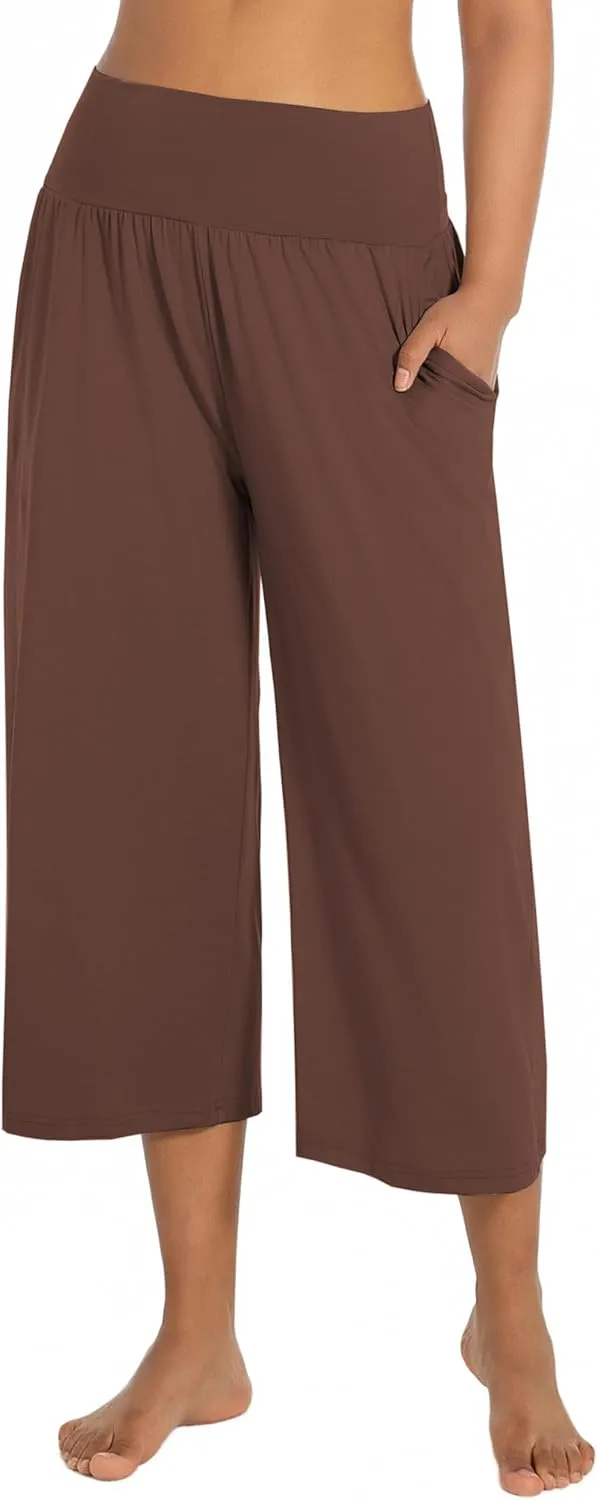 BUBBLELIME 20"/27"/29"/31"/35" Women's High Waist Casual Wide Leg Yoga Pants Cozy Loose Comfy Lounge Sweatpants with Pockets