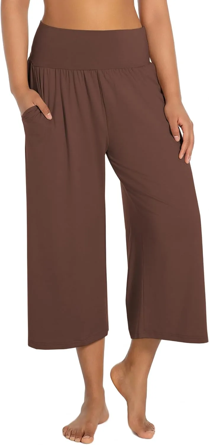 BUBBLELIME 20"/27"/29"/31"/35" Women's High Waist Casual Wide Leg Yoga Pants Cozy Loose Comfy Lounge Sweatpants with Pockets
