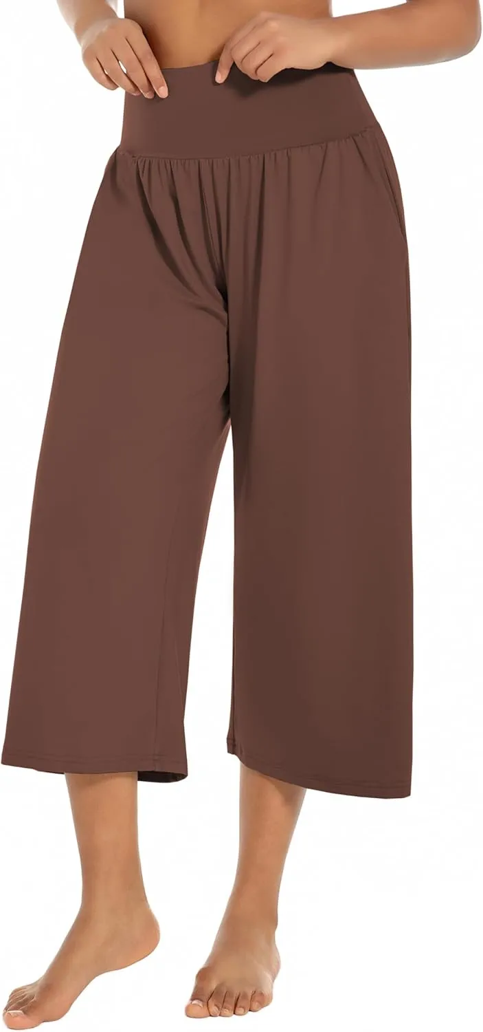 BUBBLELIME 20"/27"/29"/31"/35" Women's High Waist Casual Wide Leg Yoga Pants Cozy Loose Comfy Lounge Sweatpants with Pockets