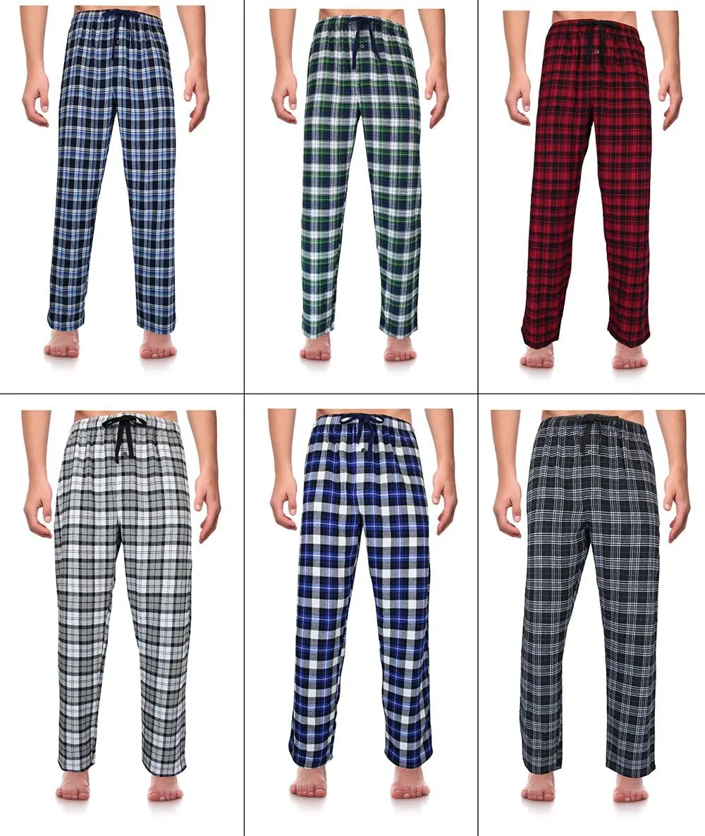 Casual Trends Classical Sleepwear Mens 100% Cotton Flannel Pajama Pants,