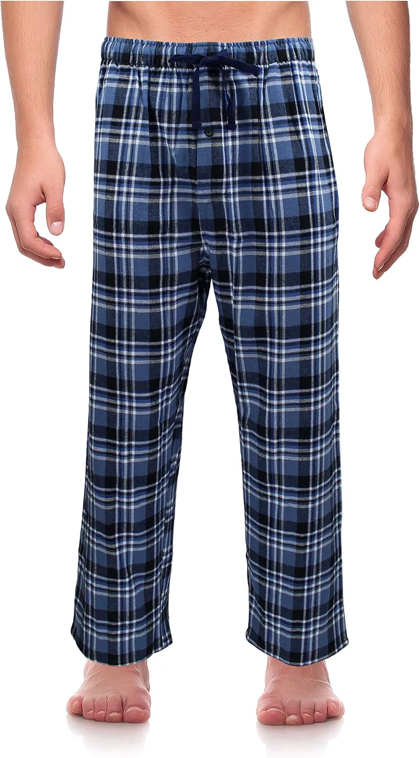 Casual Trends Classical Sleepwear Mens 100% Cotton Flannel Pajama Pants,