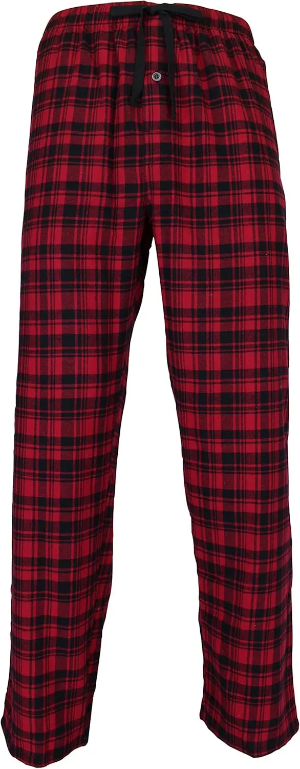Casual Trends Classical Sleepwear Mens 100% Cotton Flannel Pajama Pants,