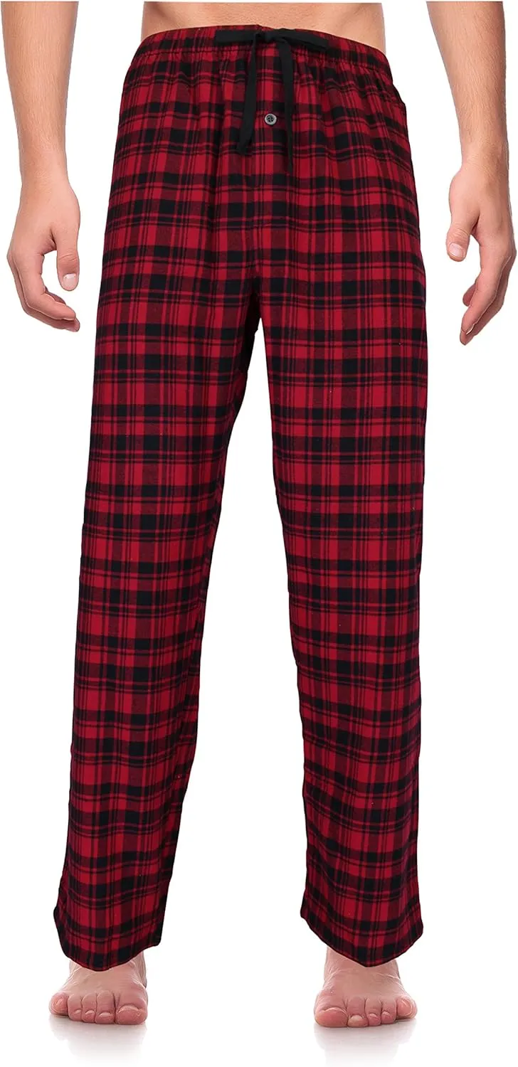 Casual Trends Classical Sleepwear Mens 100% Cotton Flannel Pajama Pants,