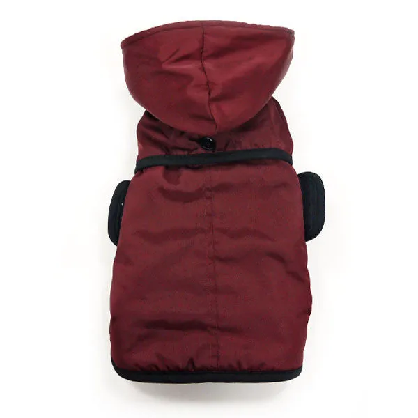 CLASSIC DOG TRENCH COAT MAROON