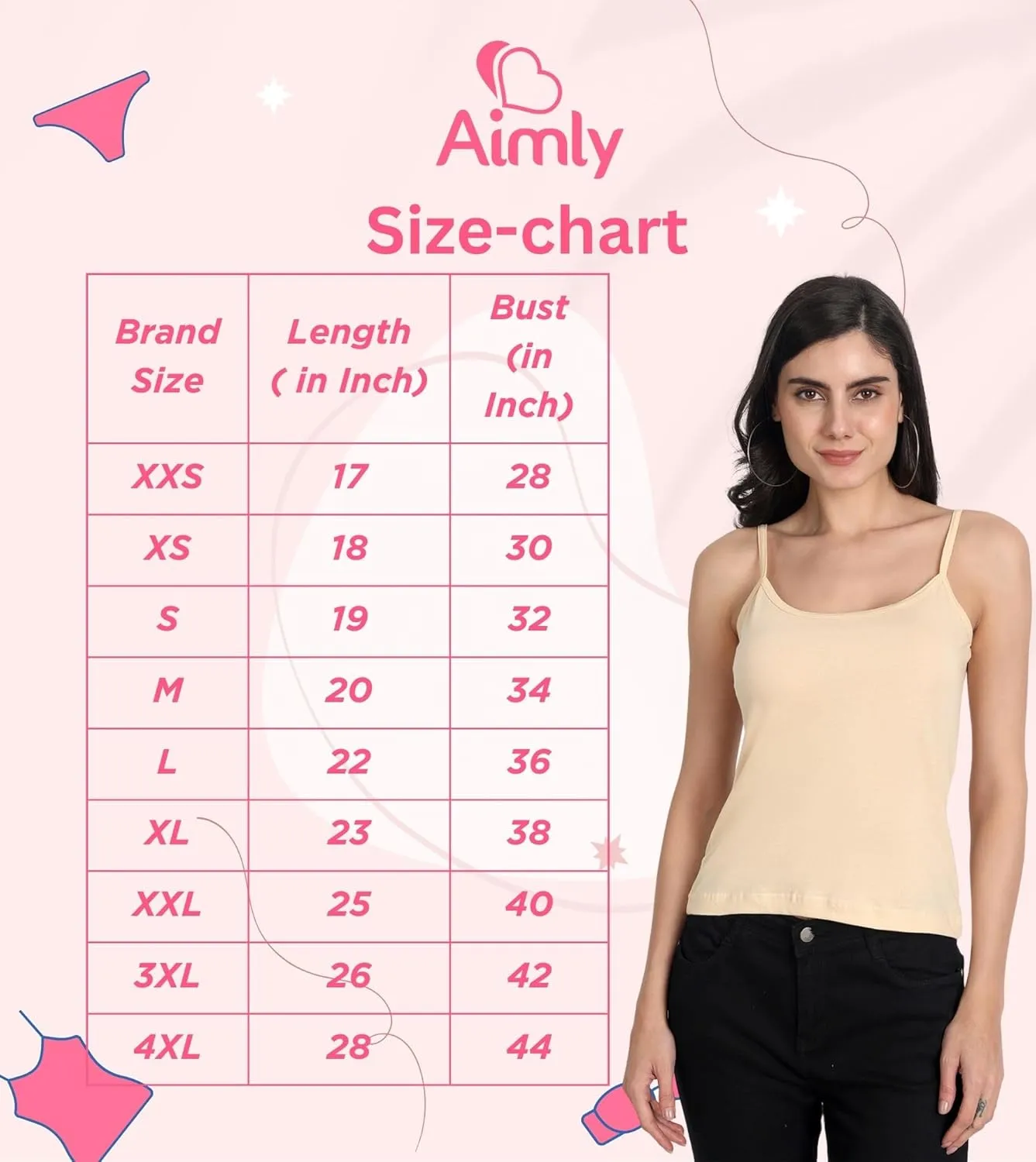 Cotton Short Length Slips Camisole Spaghetti Straps Tank Top for Women | Combo Pack of 3