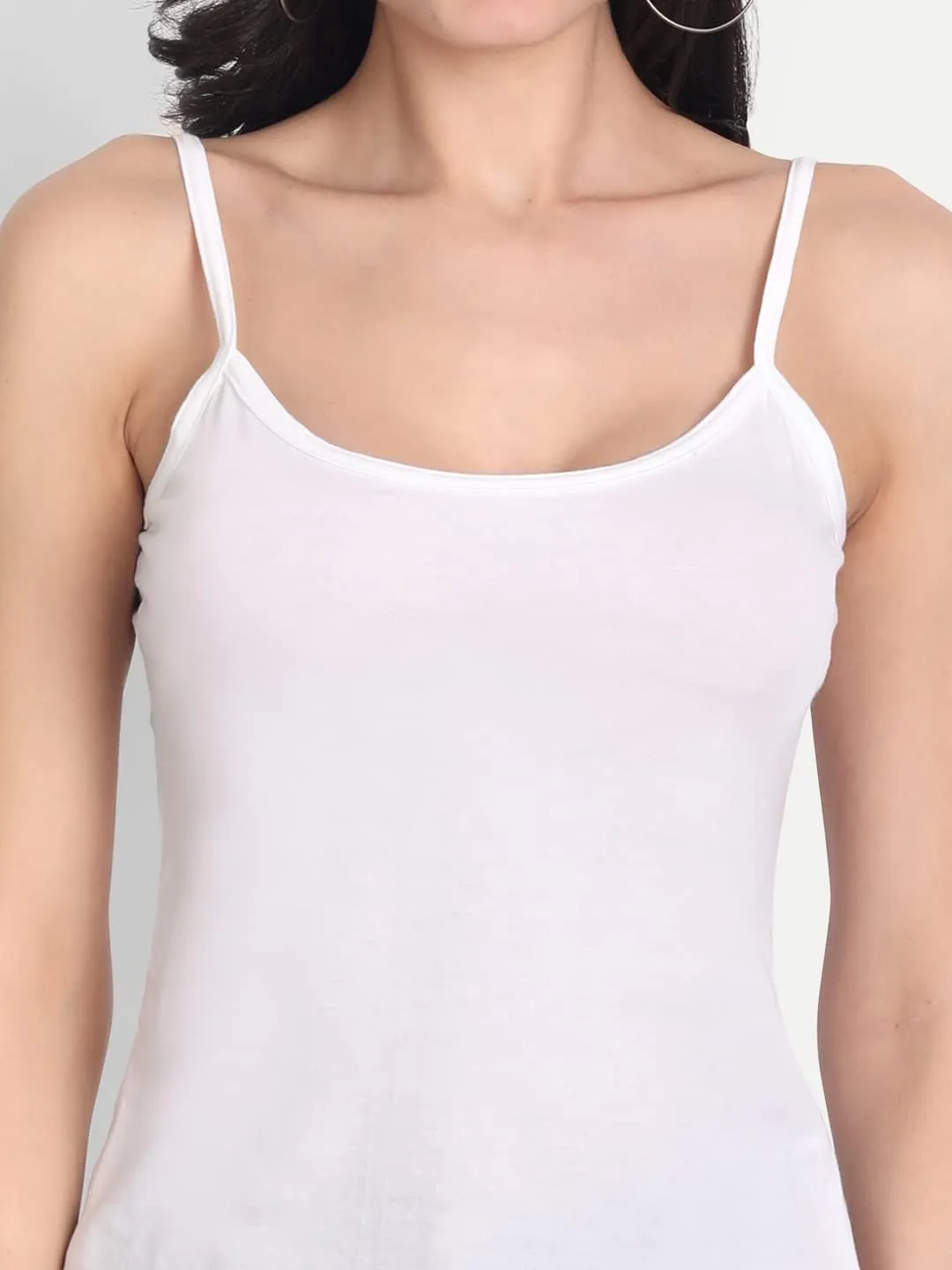 Cotton Short Length Slips Camisole Spaghetti Straps Tank Top for Women | Combo Pack of 3