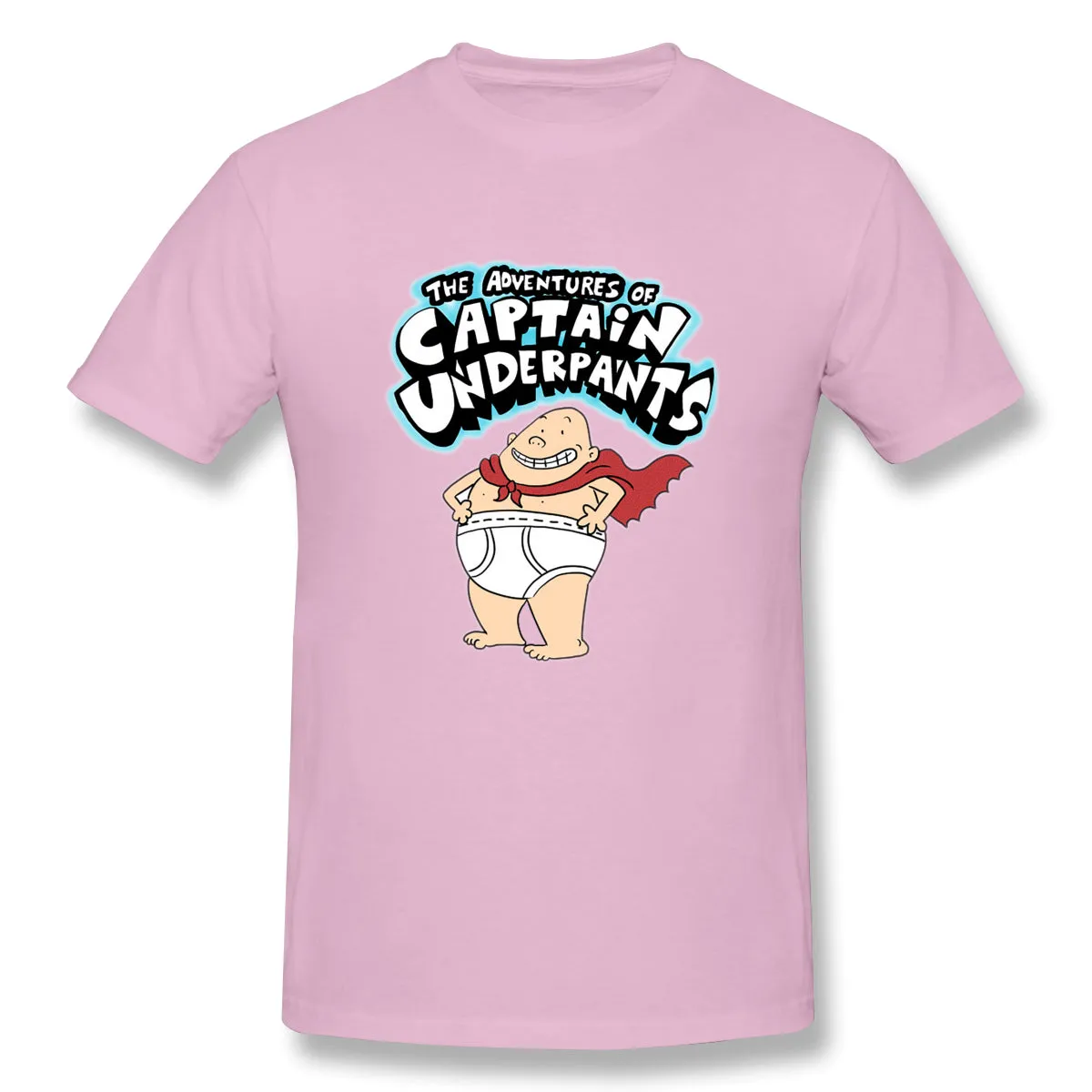Cotton T Shirt for Men Captain Underpants! Comfortable Crew Neck Short Sleeves Tees