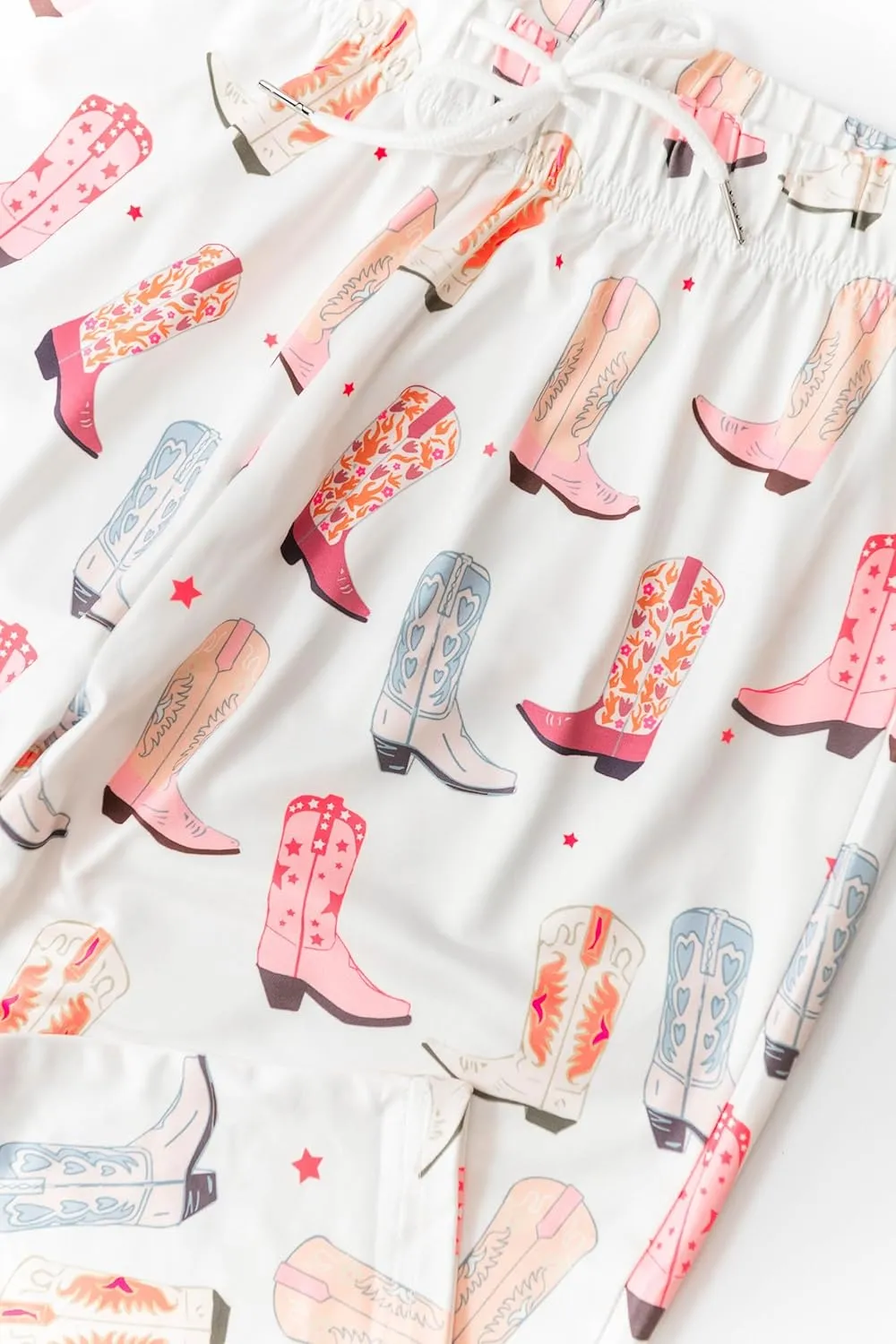 Cowboy Boot Pajamas for Women - Cowgirl Pajamas Women, Preppy Pajamas, Cowboy Boot Pjs for Women, Preppy PJs