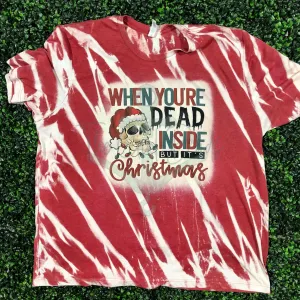 Dead Inside but its Christmas Top Design