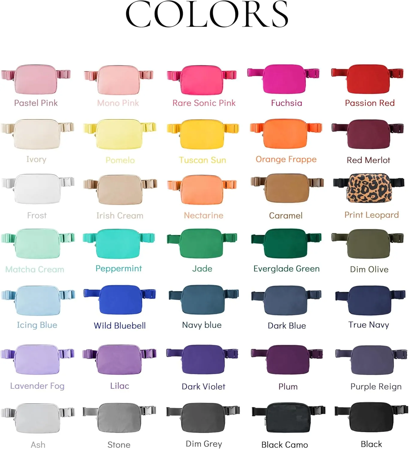 Fanny Pack Crossbody Bag Trendy Waterproof Small Cross Body Purse for Women Men Fashion Waist Packs Mini Belt Bag Pouch Chest Bum Hip Bag Lulu Dupes for Travel Vacation Running Dim Grey
