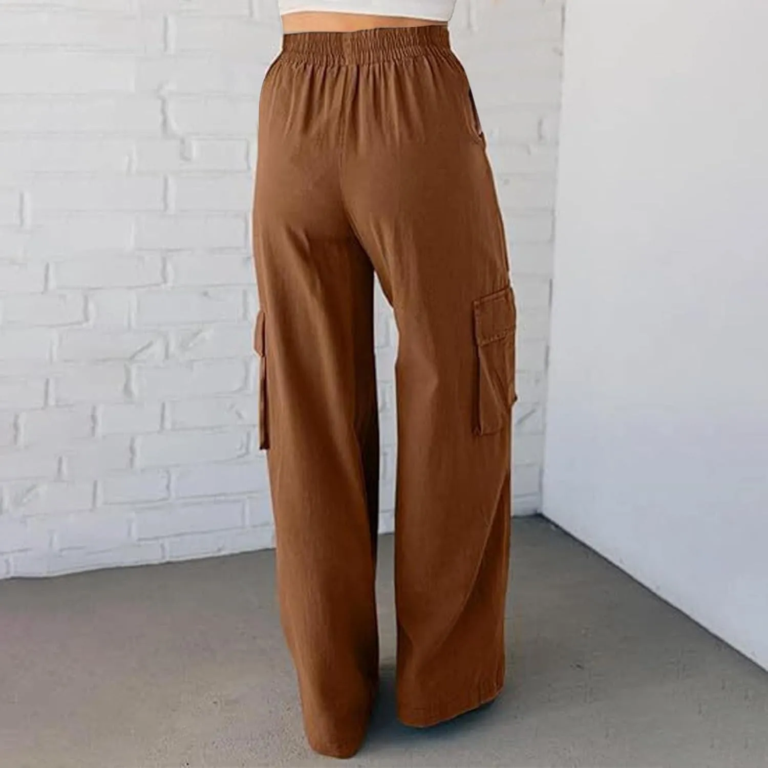 Fleece Sweatpants Waisted Loose Sweatpants Comfortable High Waisted Jogging Pants with Womens Wide Leg Sweatpants