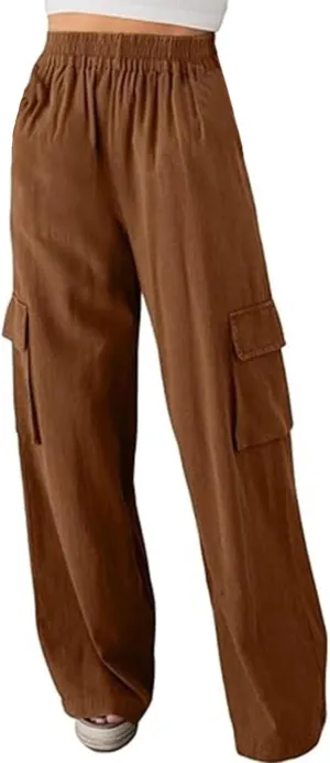 Fleece Sweatpants Waisted Loose Sweatpants Comfortable High Waisted Jogging Pants with Womens Wide Leg Sweatpants