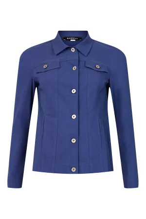 French Blue 'Happy' Jacket with Collar