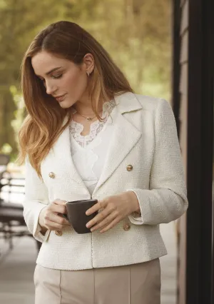 Gena Blazer - Broken White