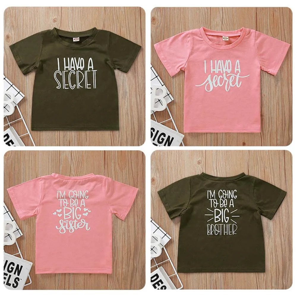Girls Short Sleeve Letter Printed Cotton Tees Girls Clothing Wholesalers
