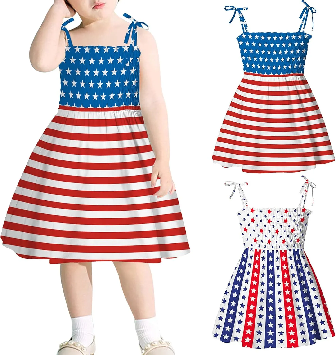 Girl's Spaghetti Strap Ruched Cam Dress Floral Print Ruffle Flared Mini Dresses Kid Toddler Strap Floral Beach Dress