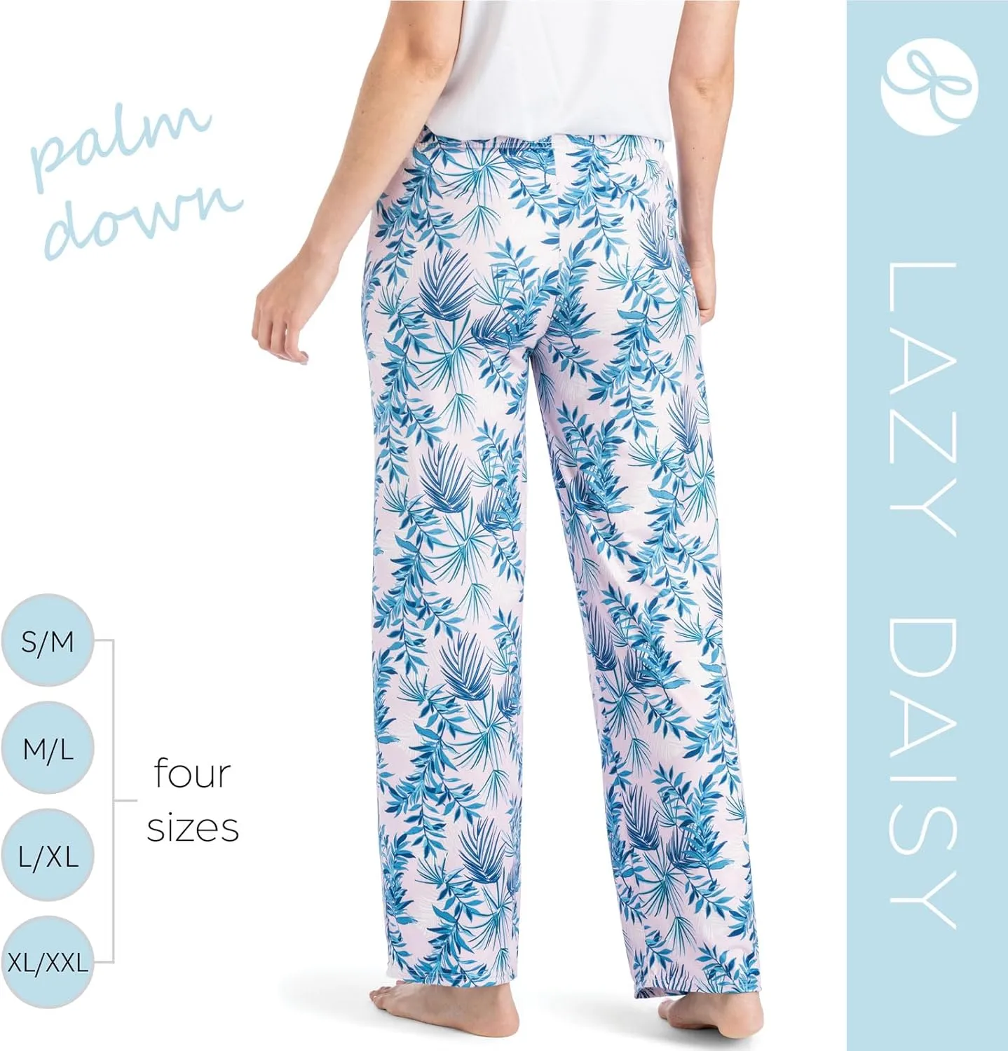 Hello Mello Signature Lounge Pants Womens Soft Pajama Bottoms Elastic Waistband Drawstring Tie