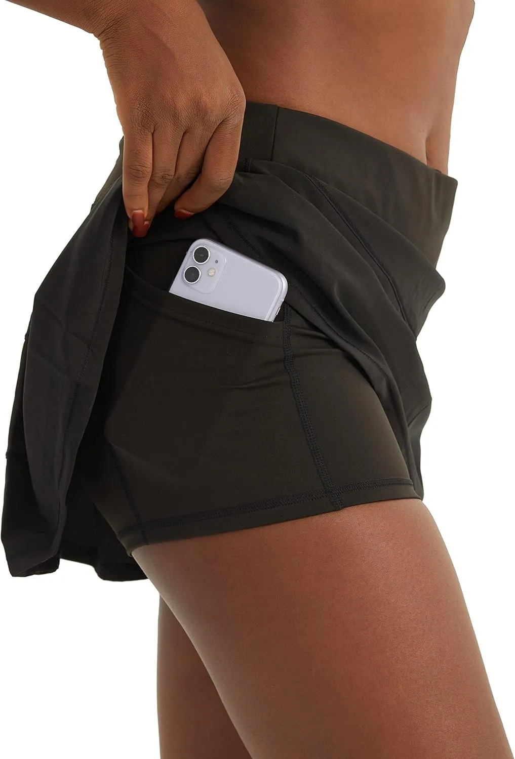 JEGGE Women's Pleated Tennis Skirts with Built-in Shorts & 3 Pockets Workout Running Golf Sports Casual Skorts