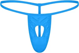 JEShifangjiusu Men's Jockstrap Underwear Hollow Out Bulge Pouch Briefs Panties Sexy G-String Underpants Breathable Thong