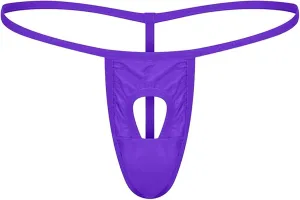JEShifangjiusu Men's Sexy G-String Underwear Thongs Open Hole Bulge Pouch Briefs Panties T-Back Seamless Thong Underwear