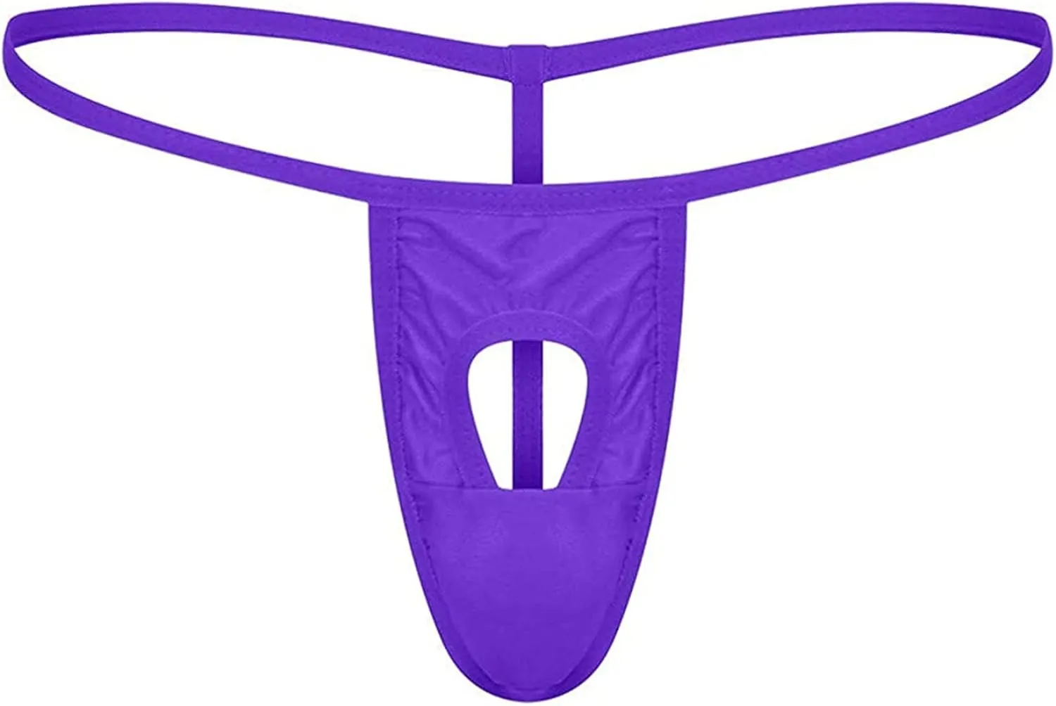 JEShifangjiusu Men's Sexy G-String Underwear Thongs Open Hole Bulge Pouch Briefs Panties T-Back Seamless Thong Underwear