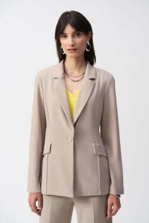 Joseph Ribkoff Dune Silky Knit Straight Blazer Style 251240
