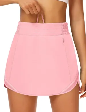 JoyGirl Womens Athletic Skort Tennis Skirt with Shorts High Waisted Quick Dry Running Workout Skirts with Pockets