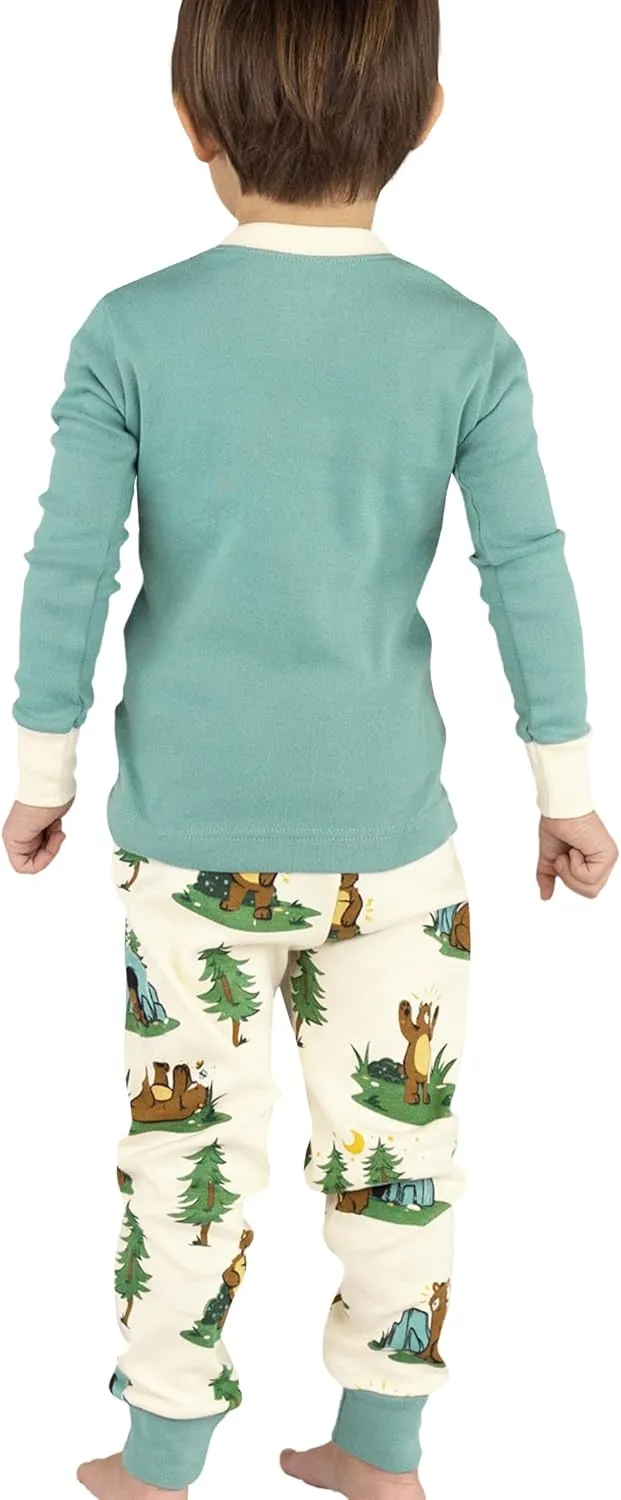 Lazy One Warm Long-Sleeve PJ Sets for Girls and Boys, Funny Animal Kids' Pajama Sets, Cozy, Comfy