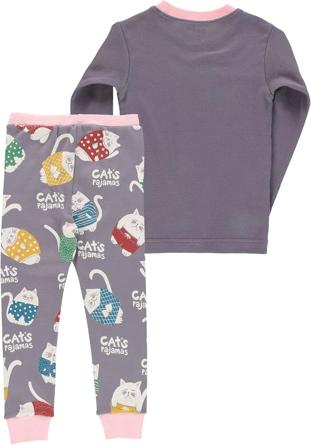 Lazy One Warm Long-Sleeve PJ Sets for Girls and Boys, Funny Animal Kids' Pajama Sets, Cozy, Comfy