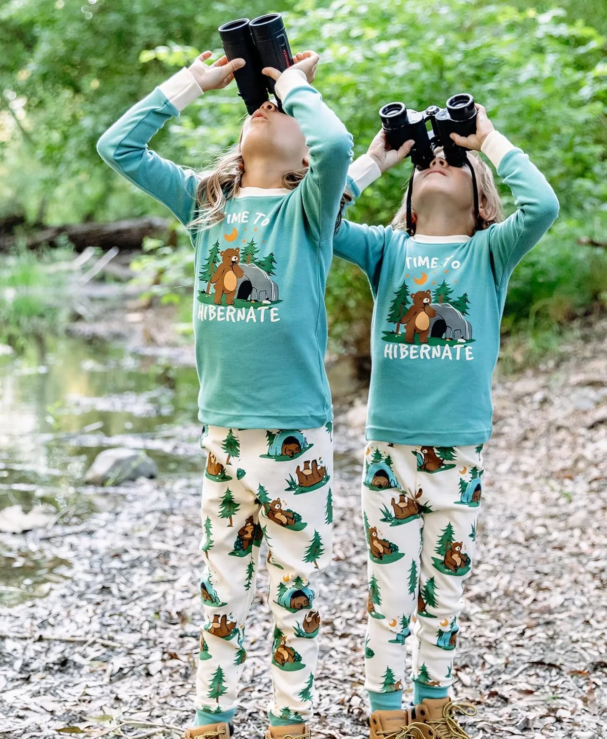 Lazy One Warm Long-Sleeve PJ Sets for Girls and Boys, Funny Animal Kids' Pajama Sets, Cozy, Comfy