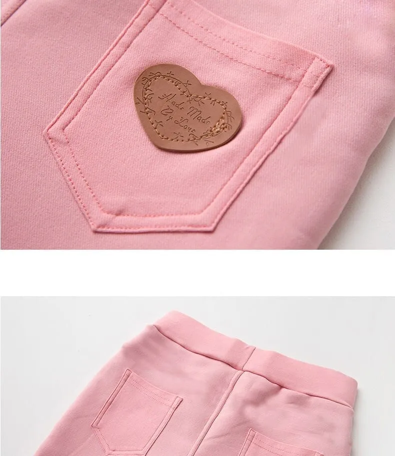 Leggings For Girls Winter Warm Pants With Fleece Kids Pant
