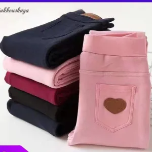 Leggings For Girls Winter Warm Pants With Fleece Kids Pant