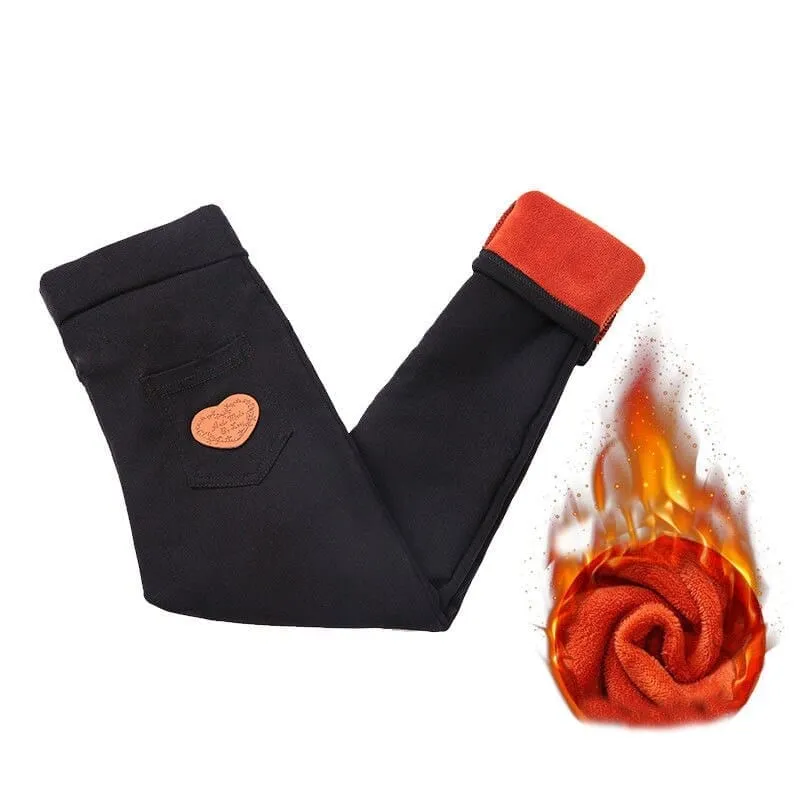 Leggings For Girls Winter Warm Pants With Fleece Kids Pant