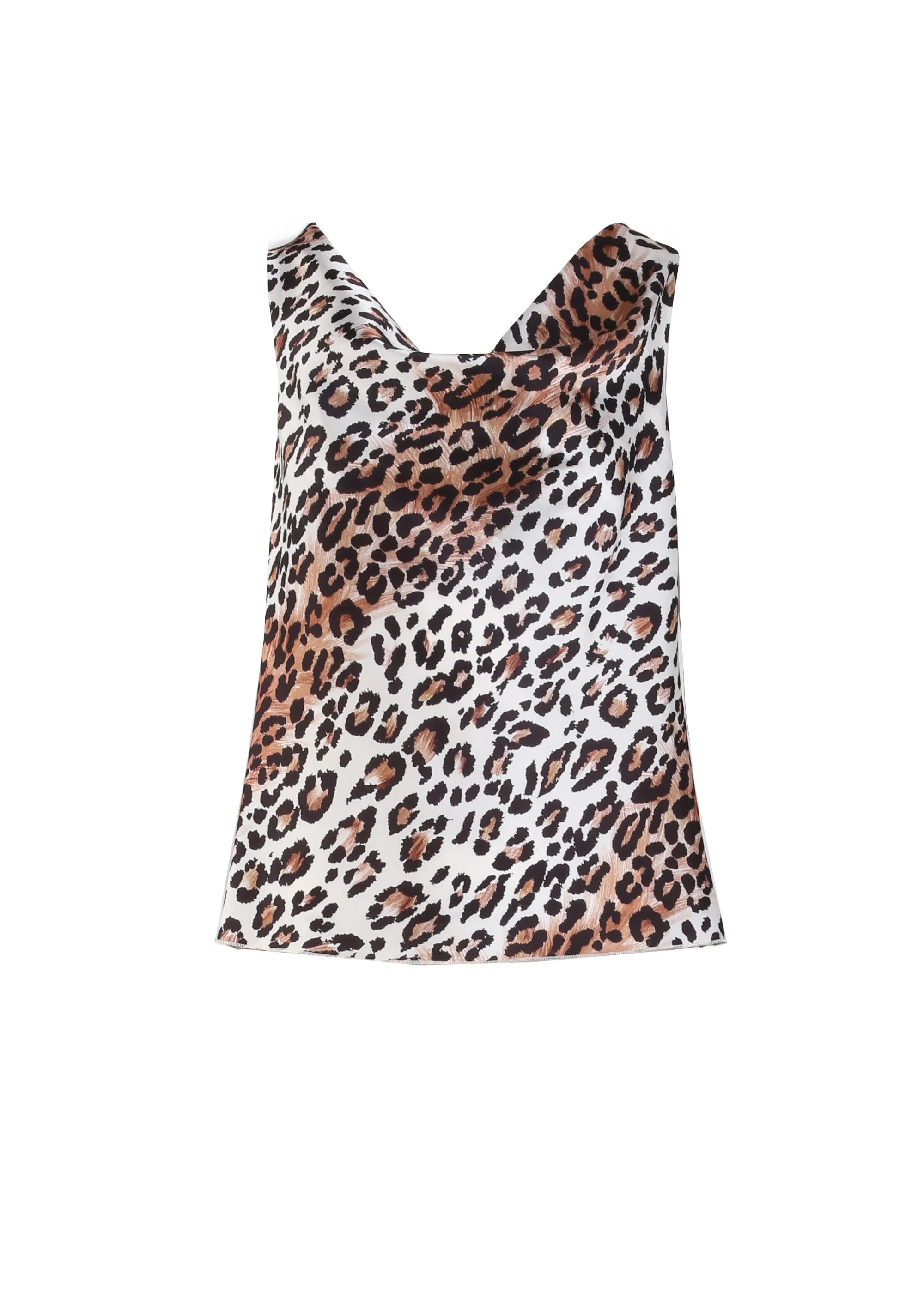 Leopard print backless top