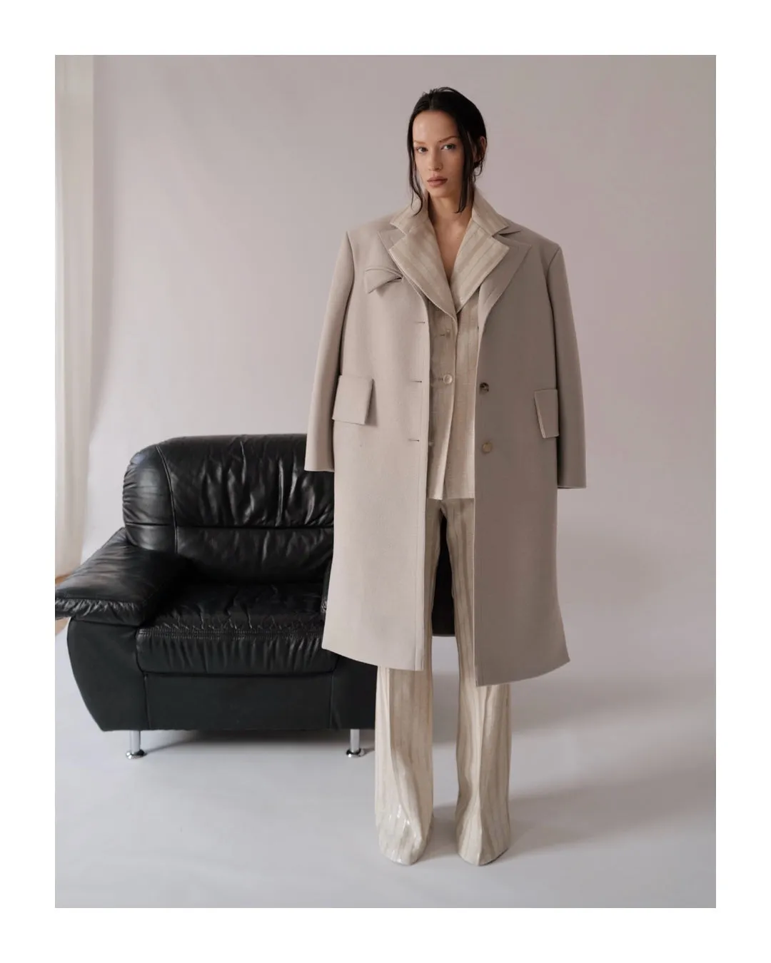 Light Wool Felt Coat ROMA SS25