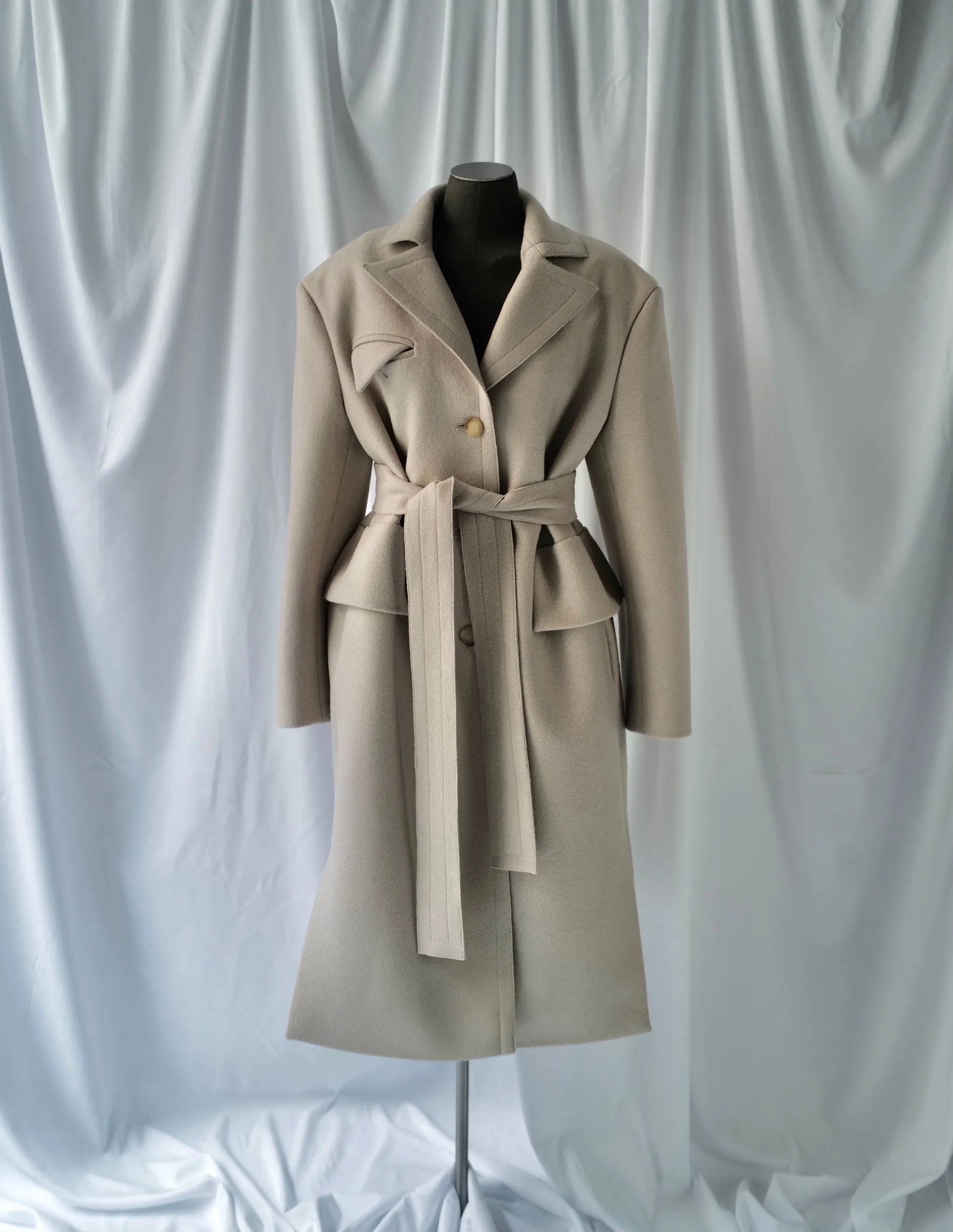 Light Wool Felt Coat ROMA SS25
