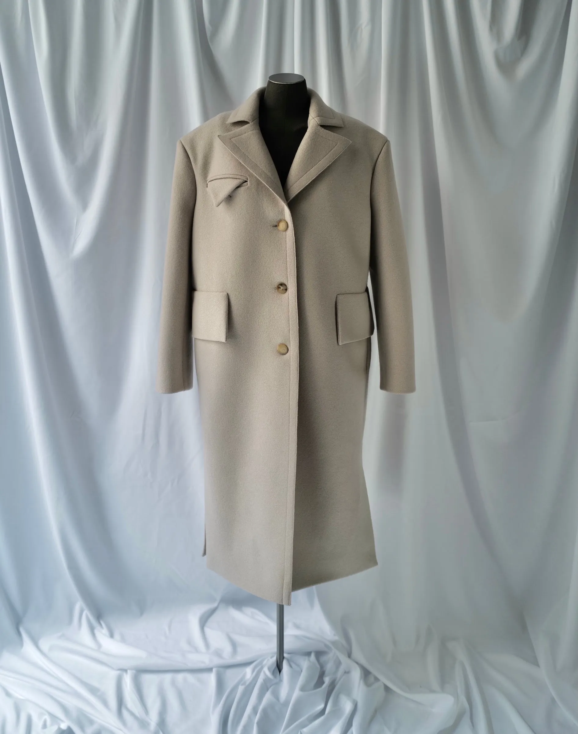 Light Wool Felt Coat ROMA SS25